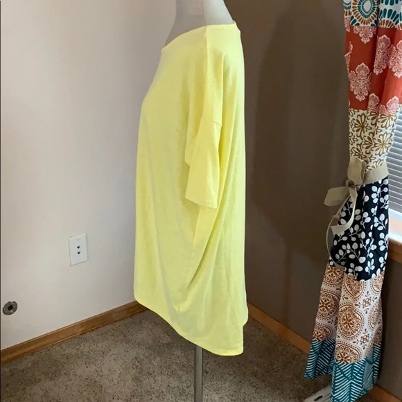 LuLaRoe yellow Irma tunic size XS - Picture 3 of 5